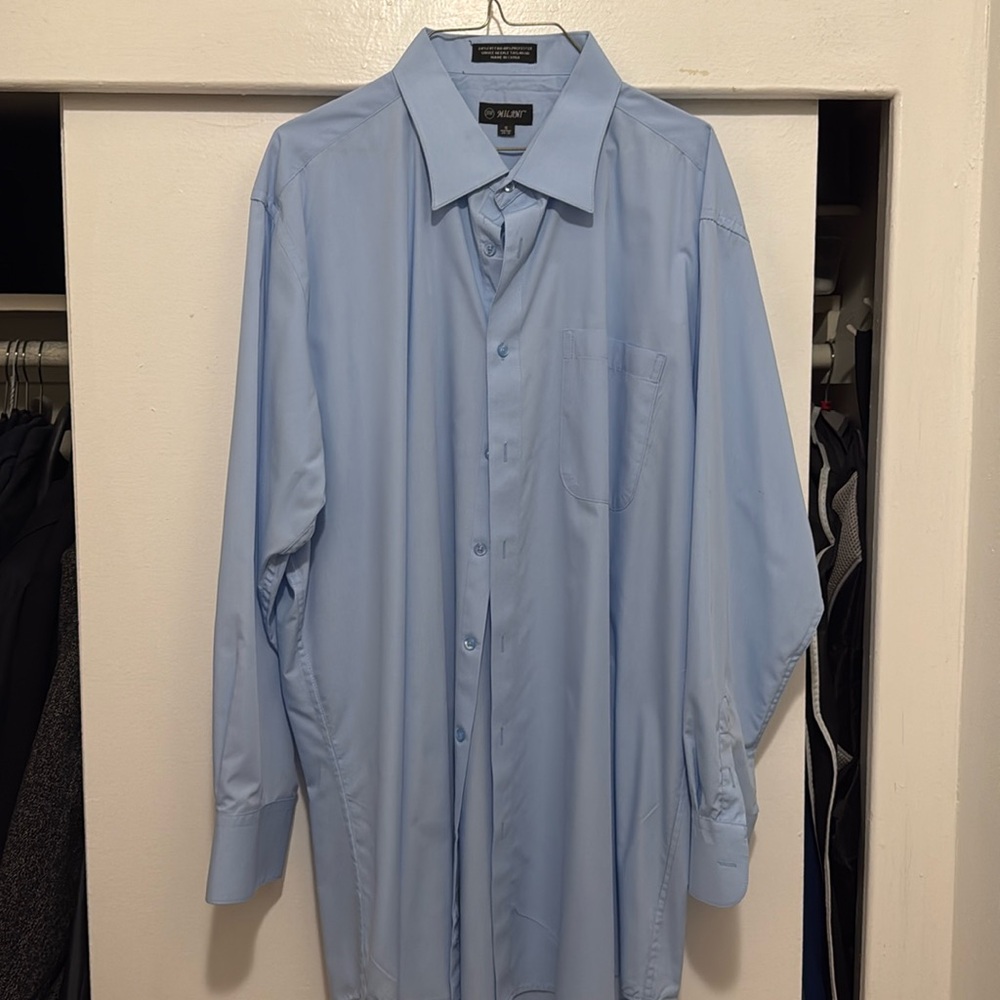 4 Men’s dress shirts.